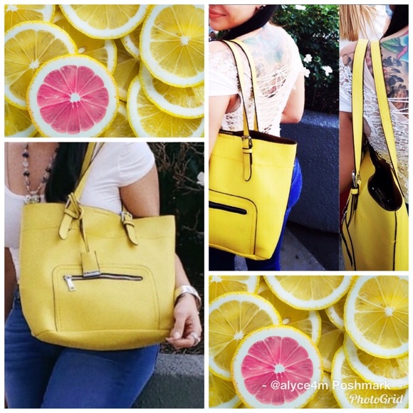 🍋 LAST 1 🍋 Lemon Bucket Tote 🍋 - Picture 6 of 8